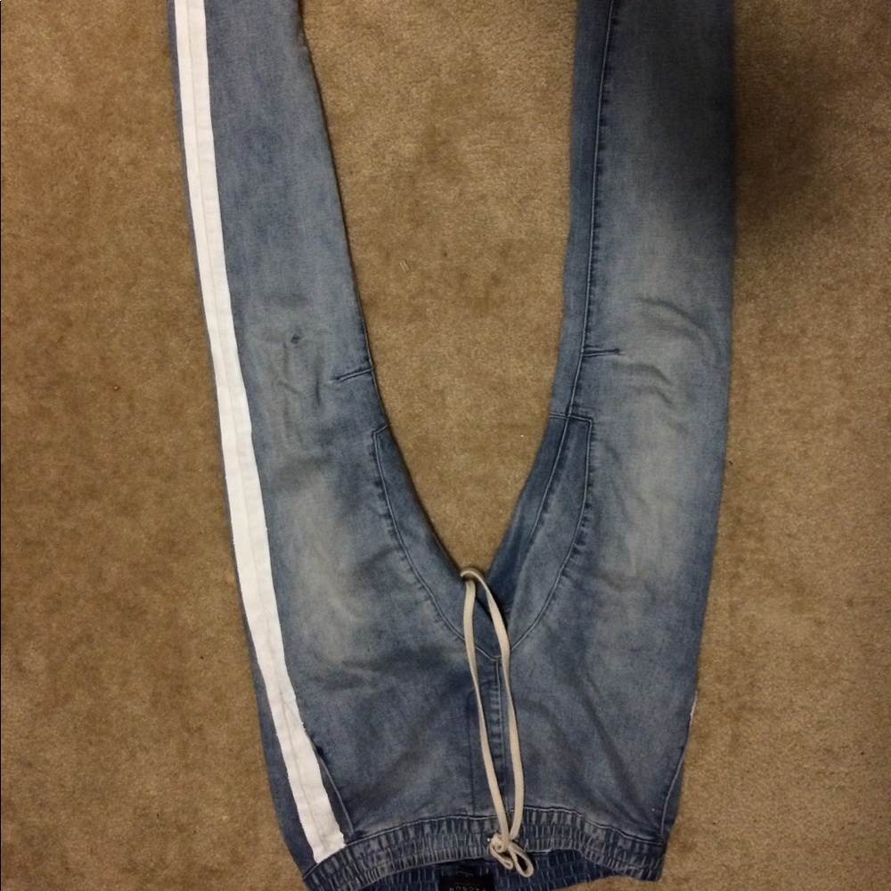 Pacsun zipper paint jeans